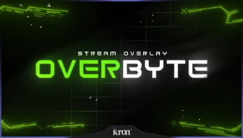 Overbyte stream overlay artwork by Kron